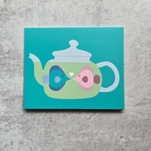 Kissing Fish Greeting Card + Tea Bag
