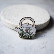 Terrarium Teapot enamel pin