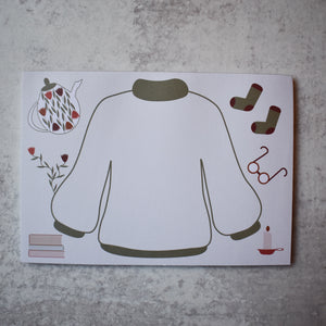 Sweater Weather memo pad