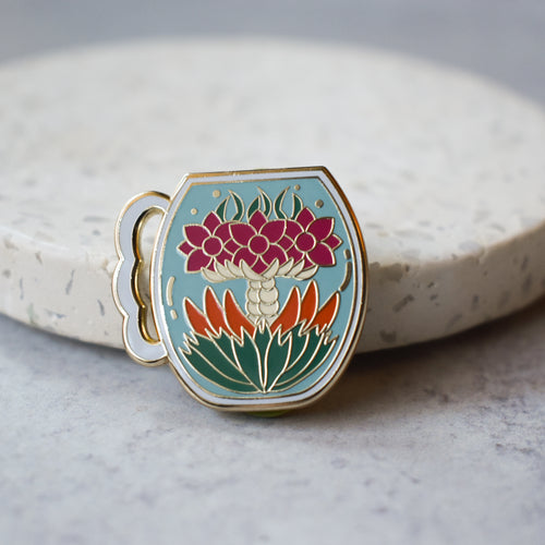 Blooming Tea Enamel Pin