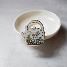 Terrarium Teapot enamel pin