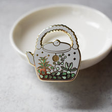 Terrarium Teapot enamel pin