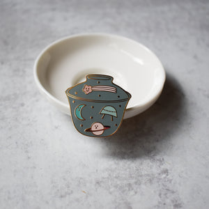 Outer Space Gaiwan Enamel Pin