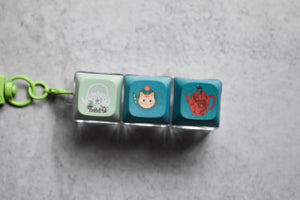 Keyboard Keychain - Teapots