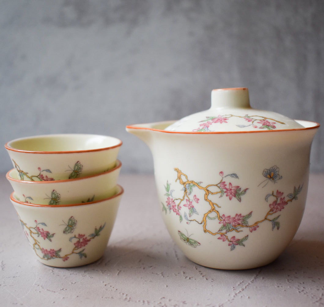 Floral Travel Tea Set
