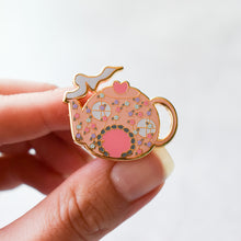 Cozy Teapot House Enamel Pin