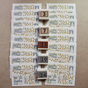 24 Day Stationery Calendar Countdown