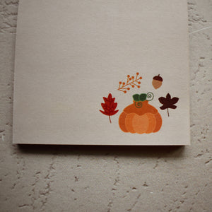 Pumpkin Gaiwan Sticky Notepad