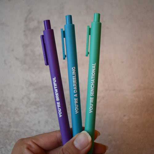 Set Of 3 Jotter Pens - Tea Compliments