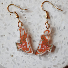Mushroom Tea Cup Acrylic Earrings