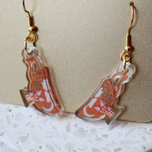 Mushroom Tea Cup Acrylic Earrings