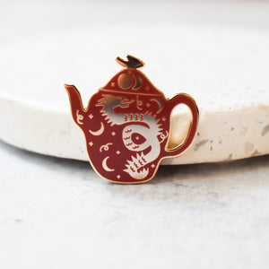 Dragon Teapot Enamel Pin