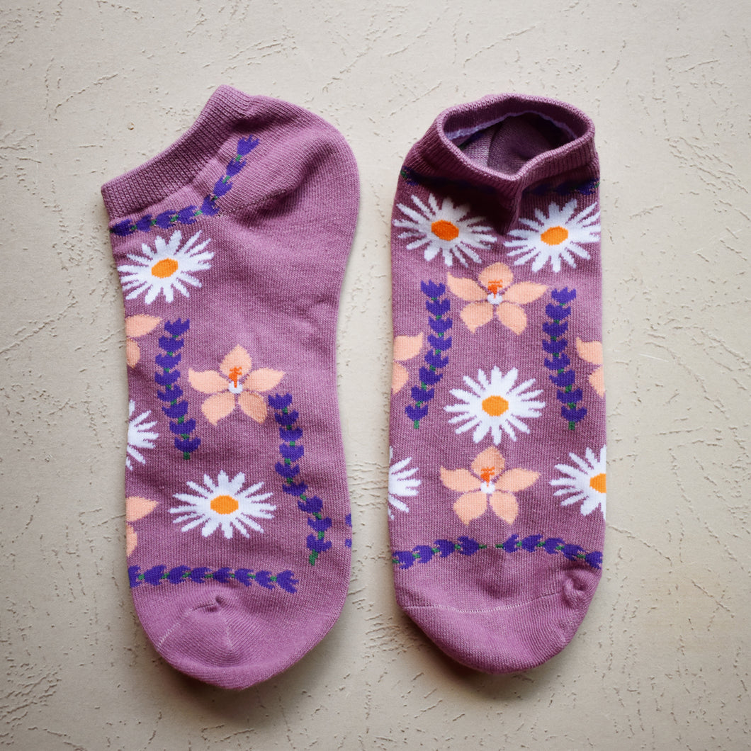 Herbal Flowers Ankle Socks