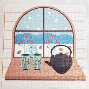 500 Piece Puzzle- A Winter Window