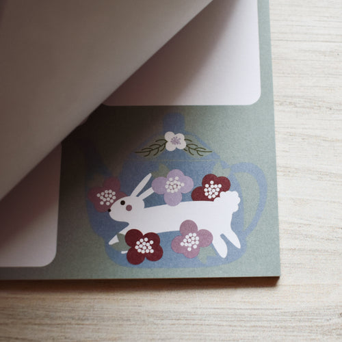 Weekly Planner Notepad -  Bunny Teapot