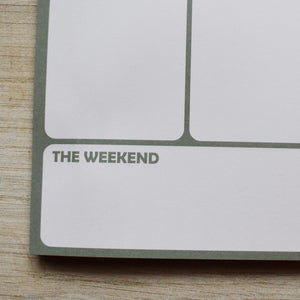Weekly Planner Notepad -  Bunny Teapot
