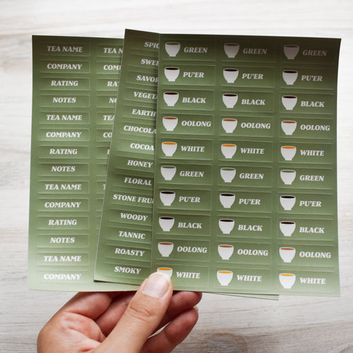 Tea Tasting Sticker Sheet Pack