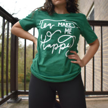 Tea Makes Me Happy tshirt - Green