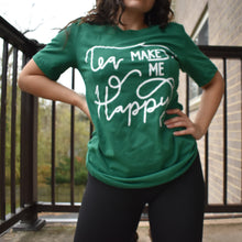 Tea Makes Me Happy tshirt - Green
