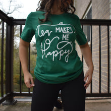 Tea Makes Me Happy tshirt - Green