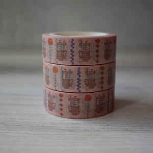 Tea Cup Flower Vase Washi Tape