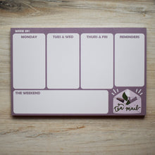 Weekly Planner Notepad - Tea Mail