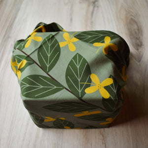 Tea Leaves and Osmanthus Furoshiki/Wrapping Cloth