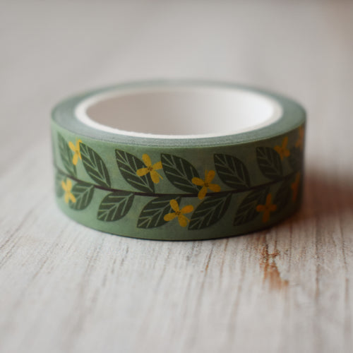 Osmanthus Flowers & Leaves washi tape