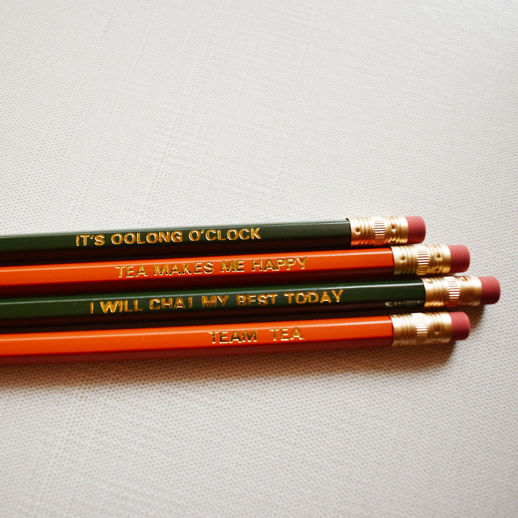 Tea Sayings Pencil Set