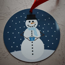 Snowman w/a teacup Ornament