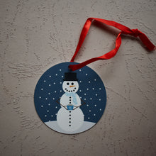 Snowman w/a teacup Ornament