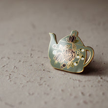 Floral Teapot Enamel Pin