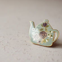 Floral Teapot Enamel Pin