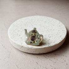 Floral Teapot Enamel Pin