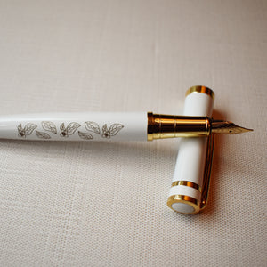 Fountain Pen- Camellia Sinensis Leaves & Flowers